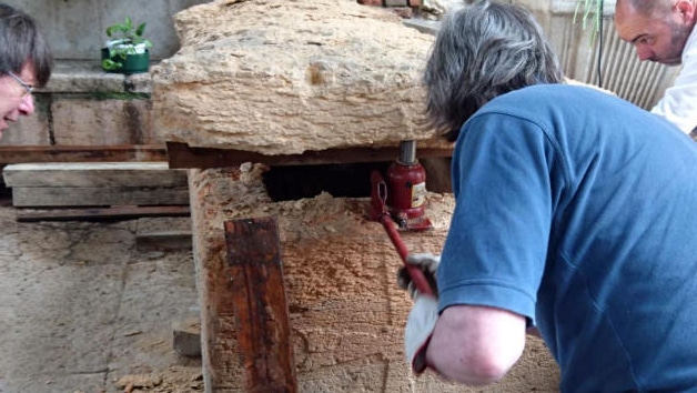 Descubrimiento sarcófago templario Arnau de Torroja