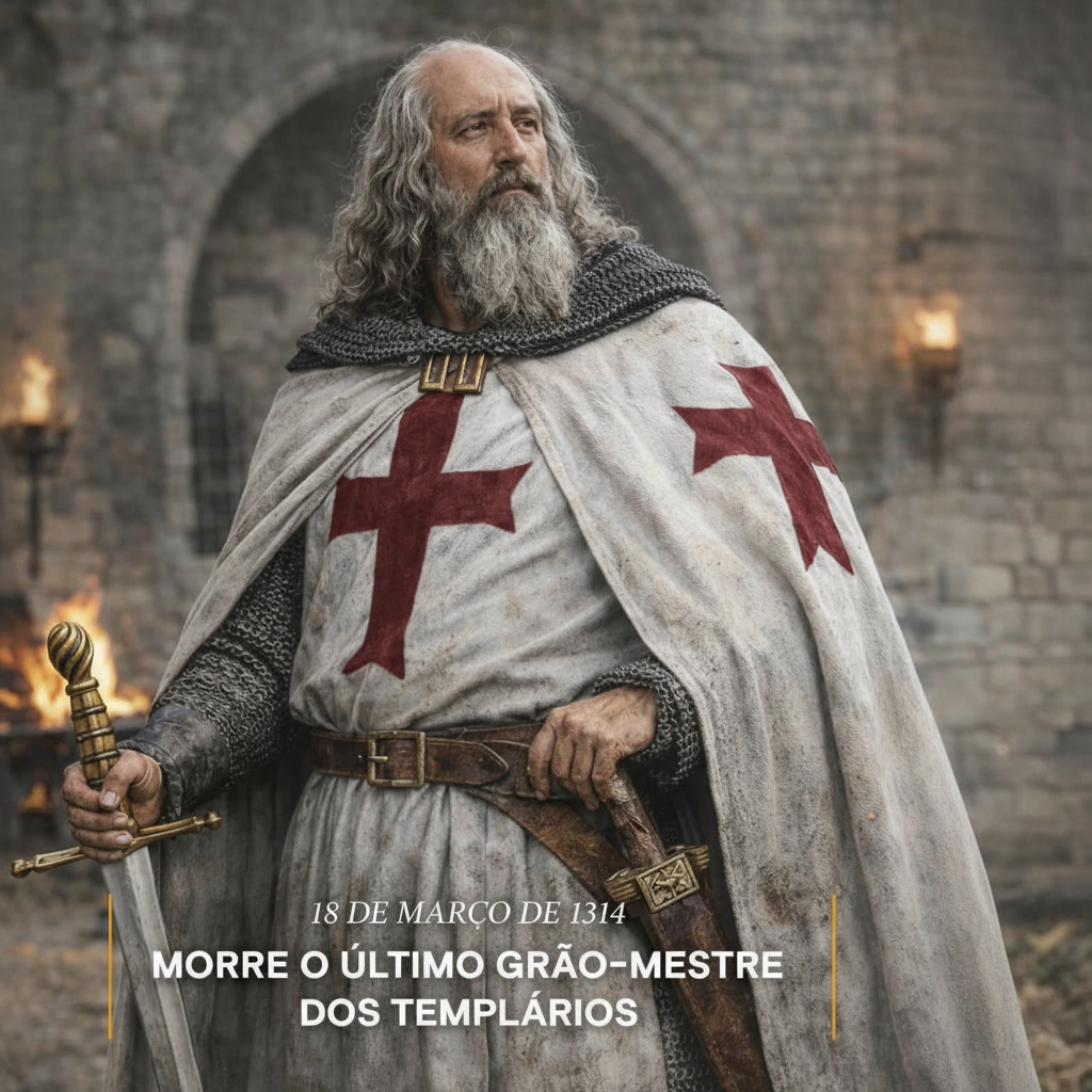 DE 18 DE MARZO 1314 - Jacques de Molay - Gran Maestre de la Orden del Temple 