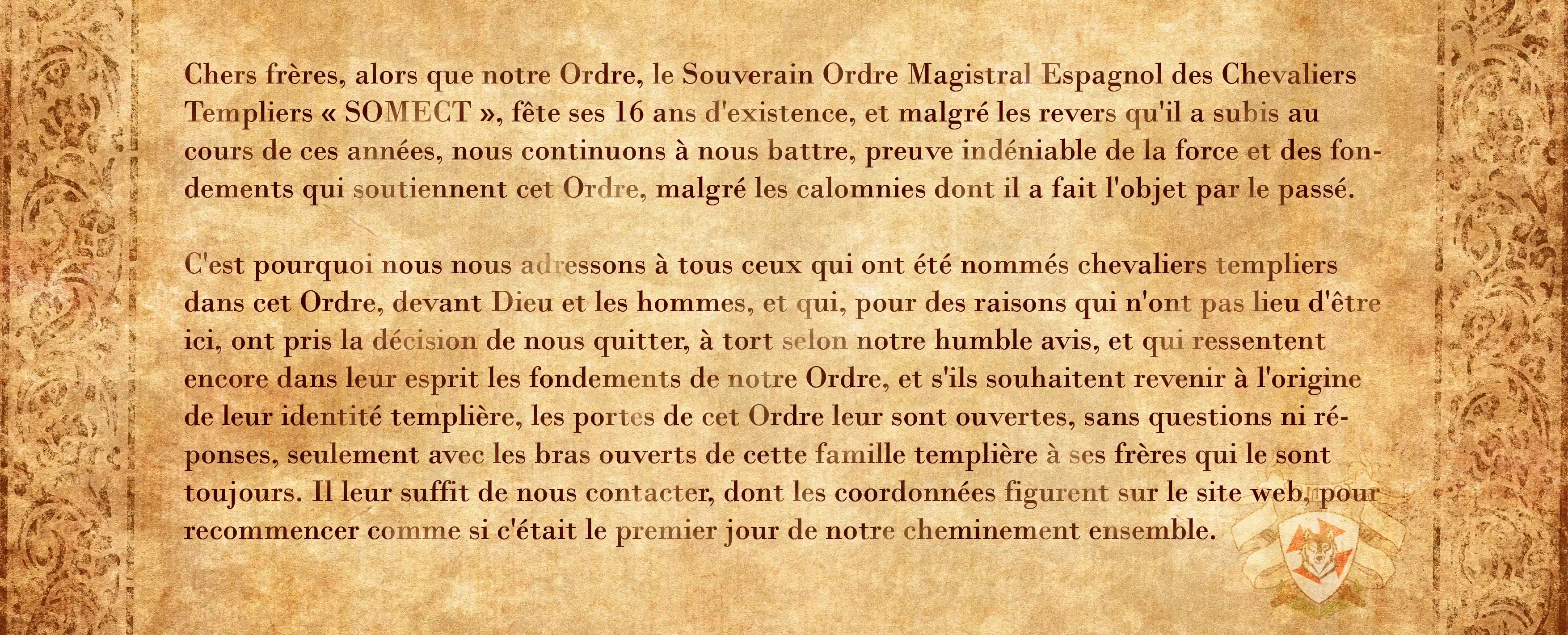 Mensaje inicial SOMECT