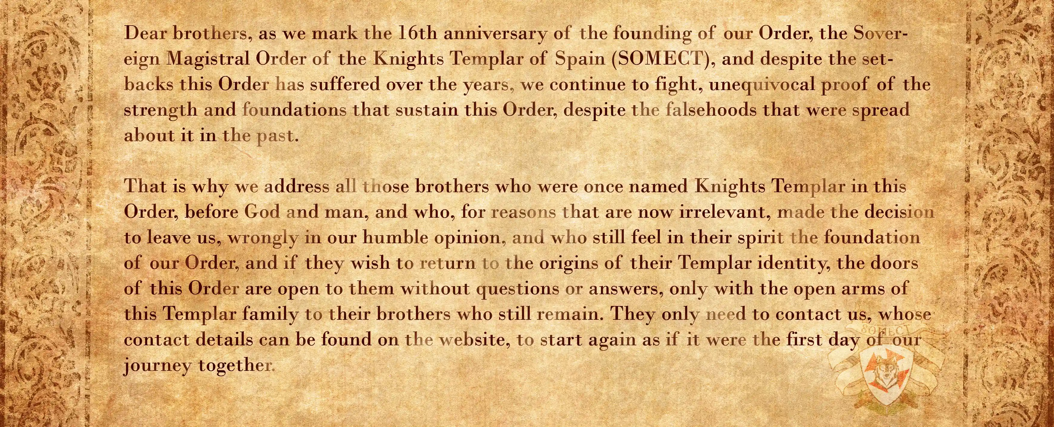 Mensaje inicial SOMECT