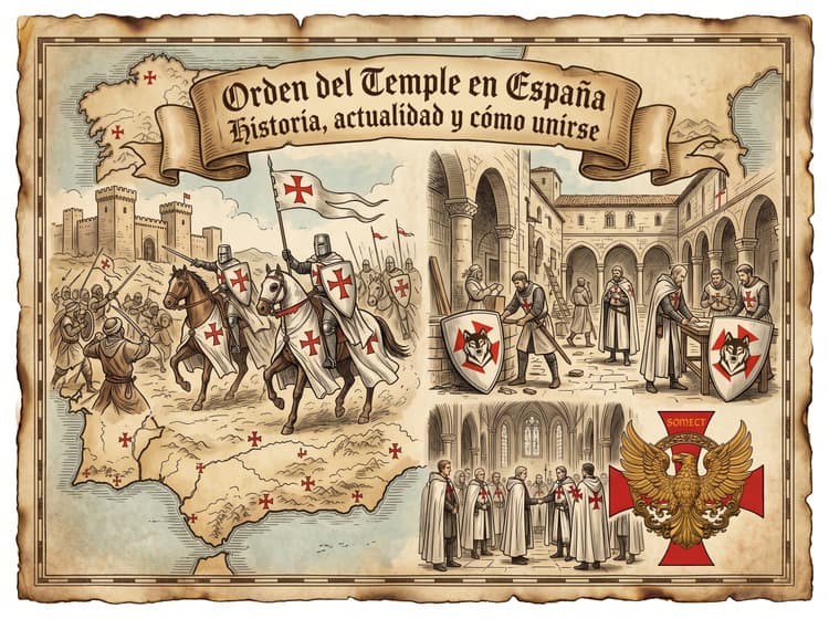 Ilustración Orden del Temple en España SOMECT