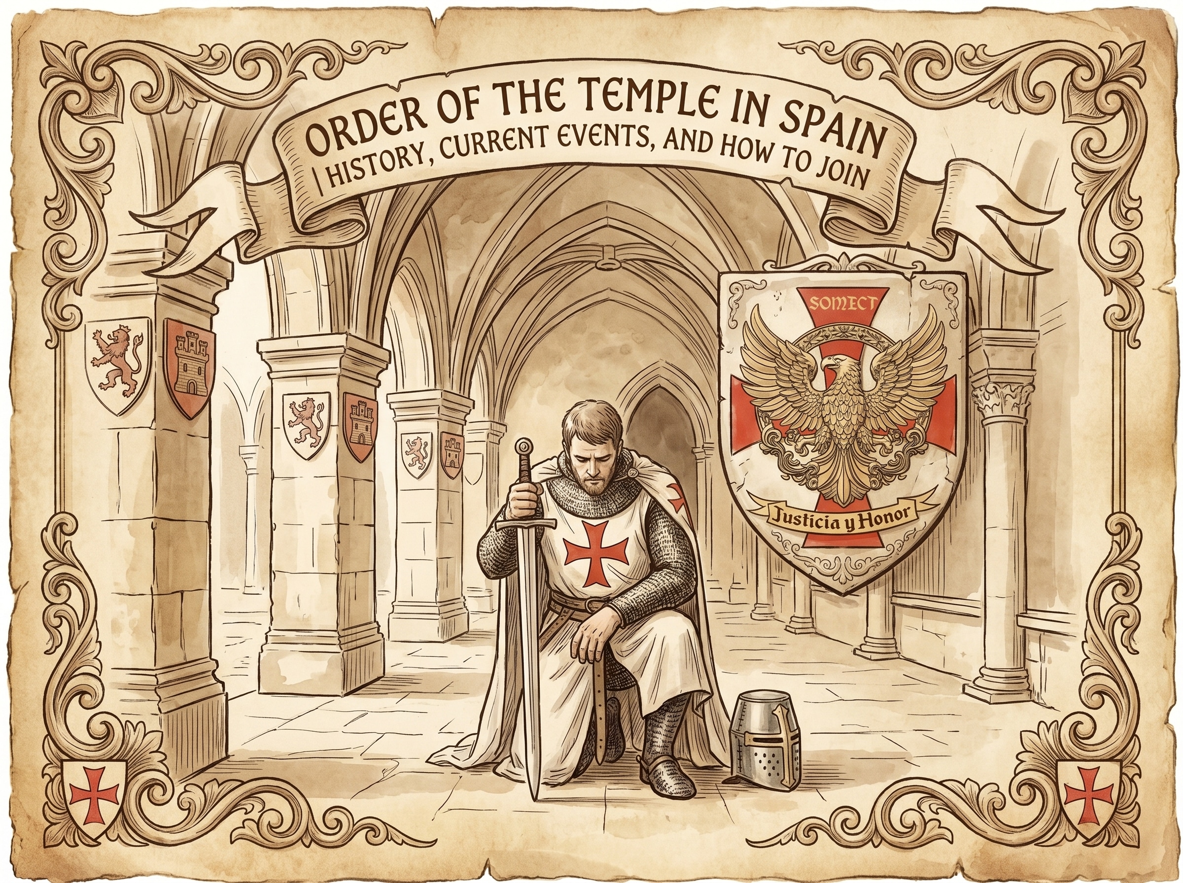 Ilustración Orden del Temple en España SOMECT