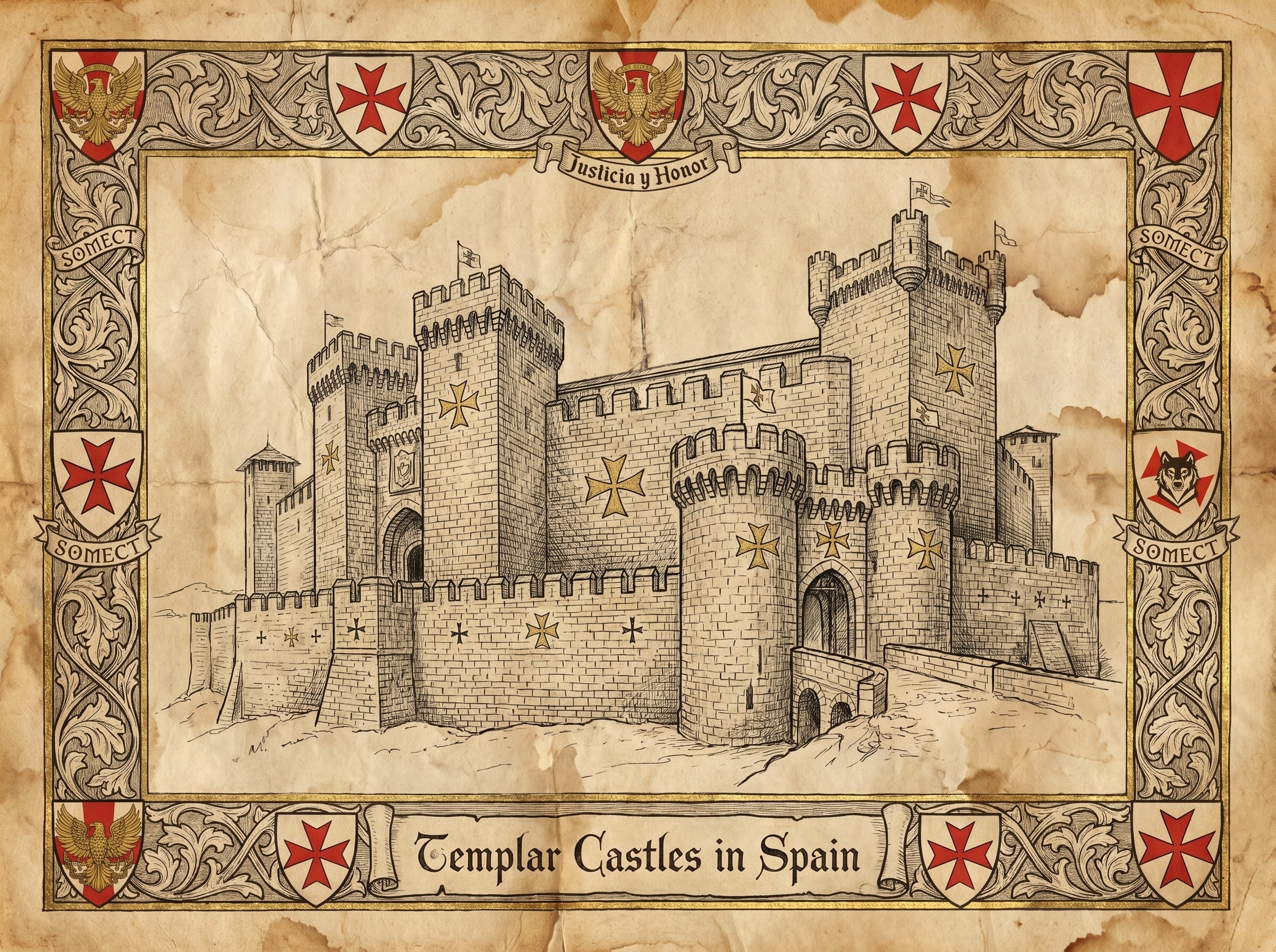Ilustración Orden del Temple en España SOMECT