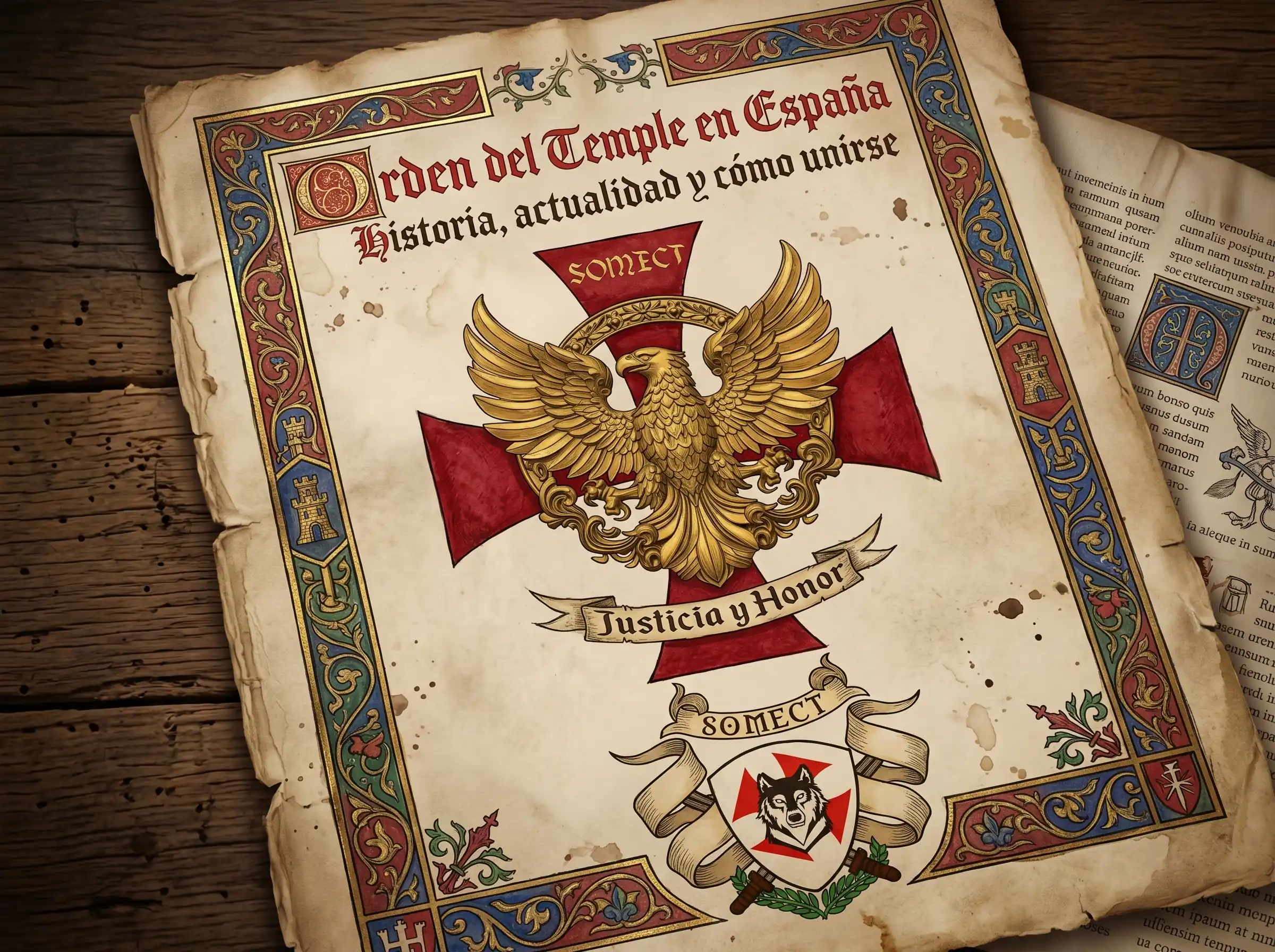 Ilustración Orden del Temple en España SOMECT